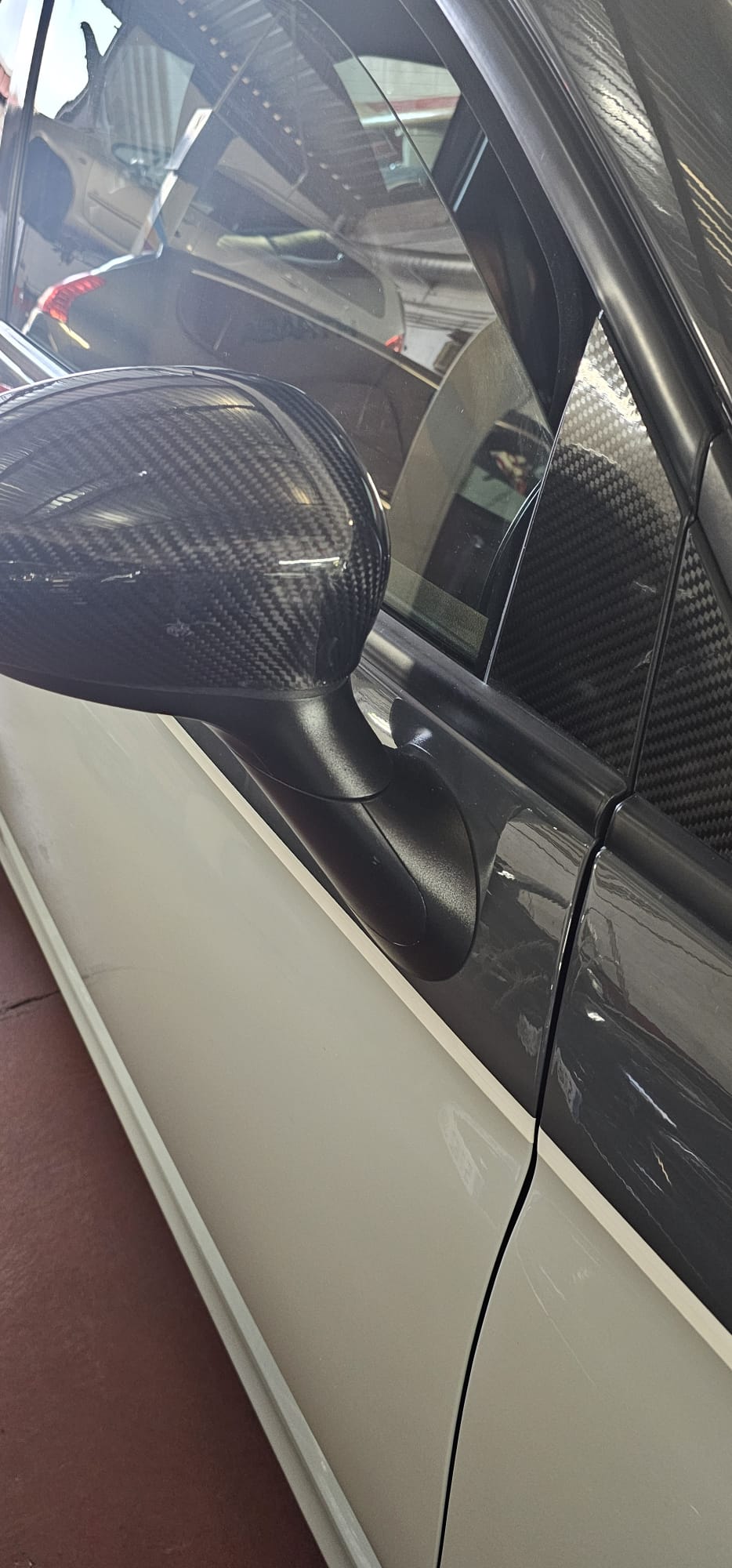 Abarth Fiat Alfa 4C Retrovisores Fibra Carbono Mirrors Cover Black ⚫️ or red🔴