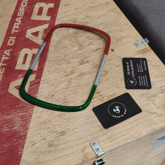 Abarth Restyling Carbon Italy 🇮🇹 Screen Frame 5" or 7"