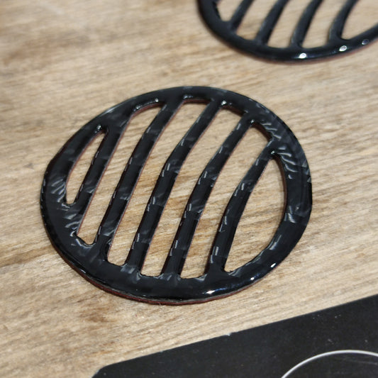 Abarth Gel Fibra de Carbono Rejilla Salpicadero Aireadores