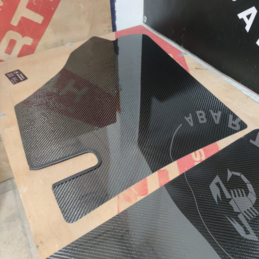 Pannelli posteriori Abarth Biposto in carbonio