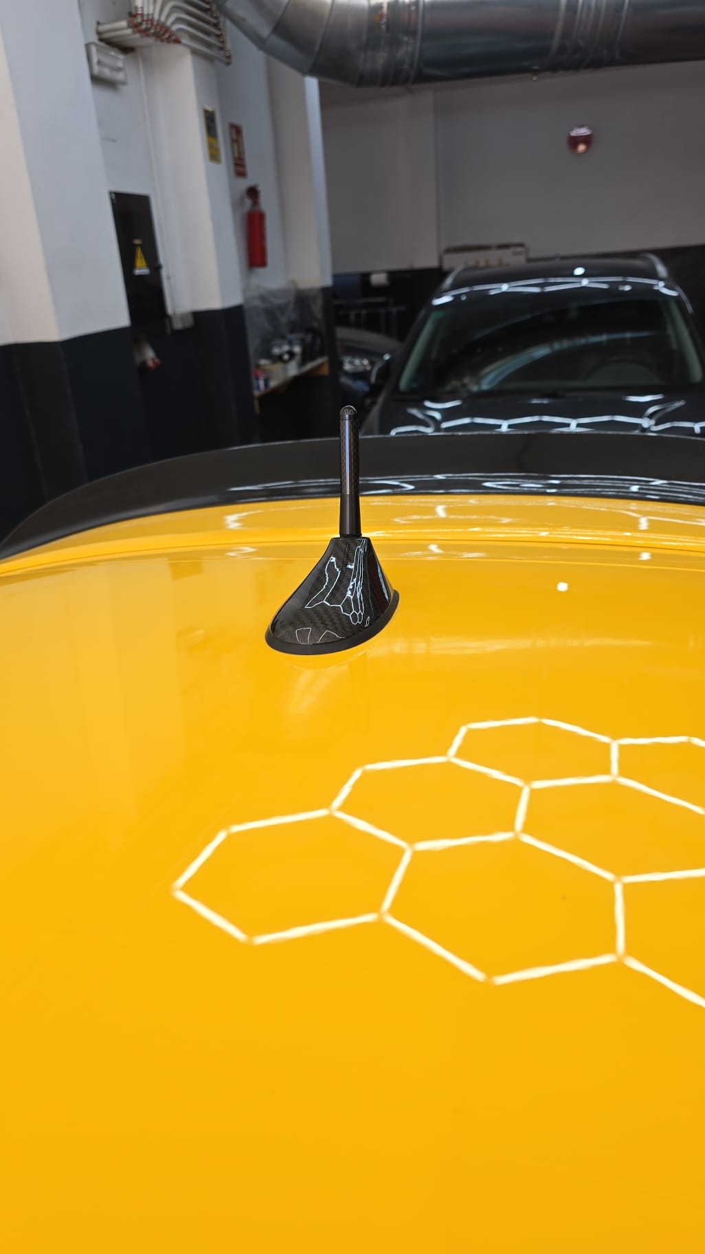 Abarth Antenna Cover Carbon Fiber Long Model