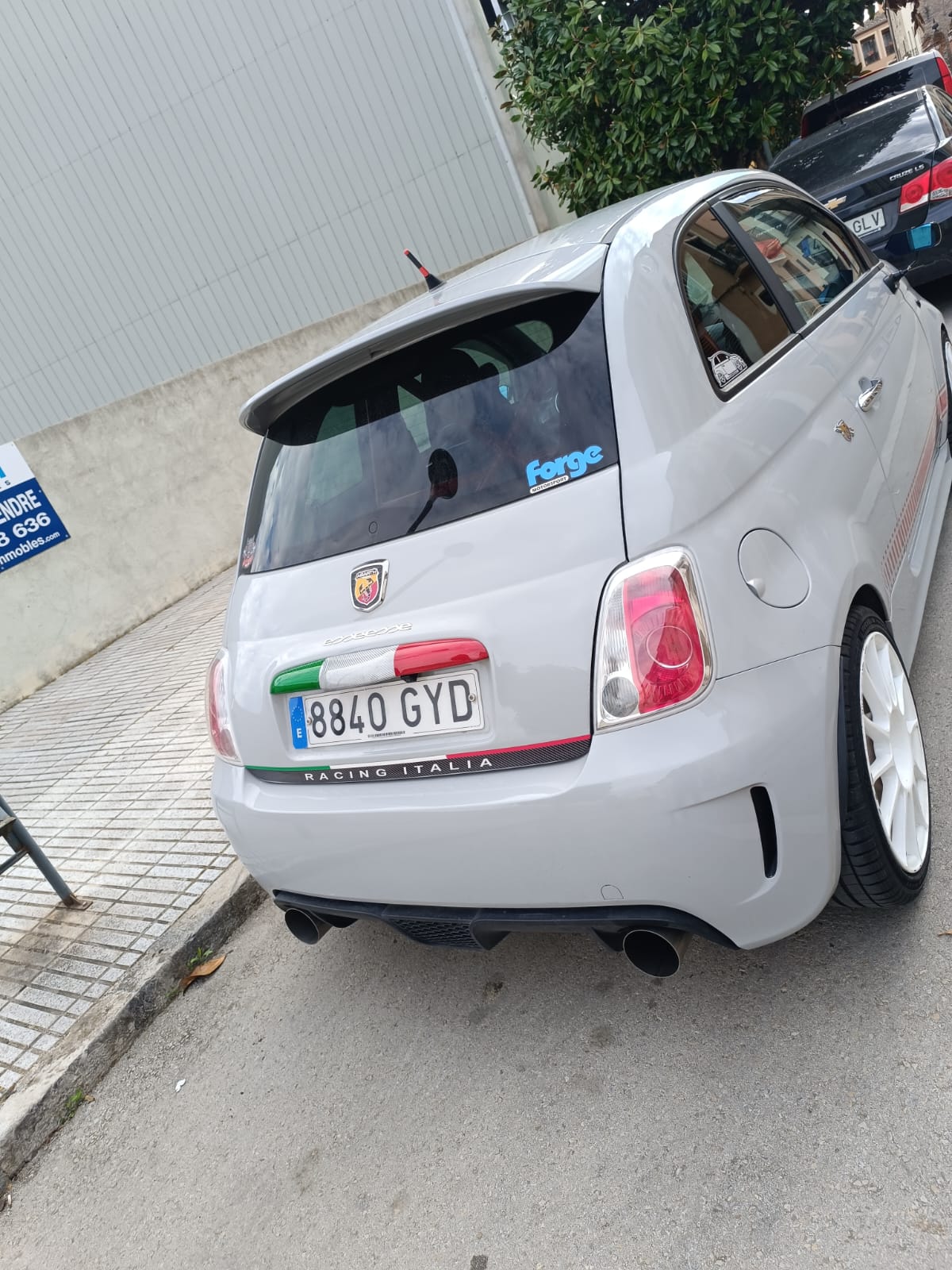 Abarth Cover Trunk Handle Carbon Fiber Italy 🇮🇹 Trunk Pull Handle