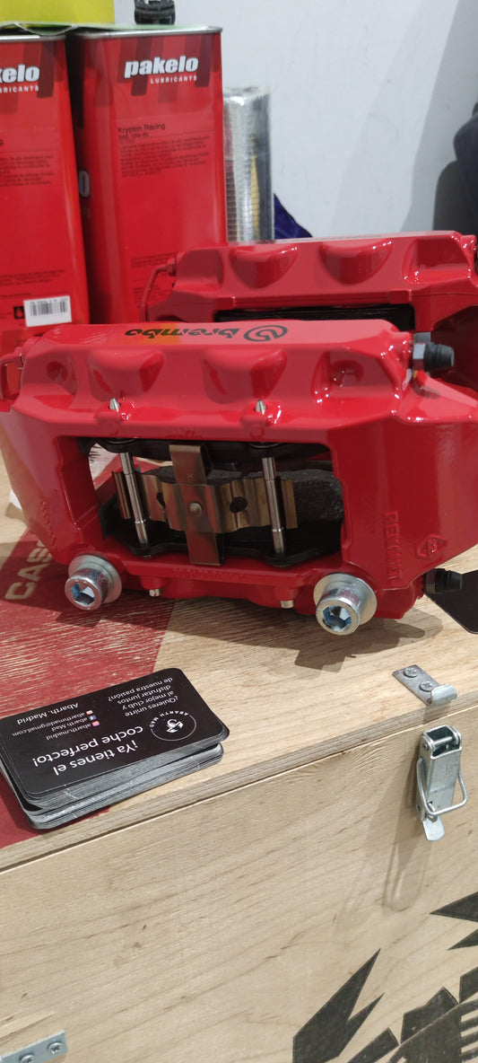 Abarth Solo Pinza Brembo Roja 4 Pistones Competizione