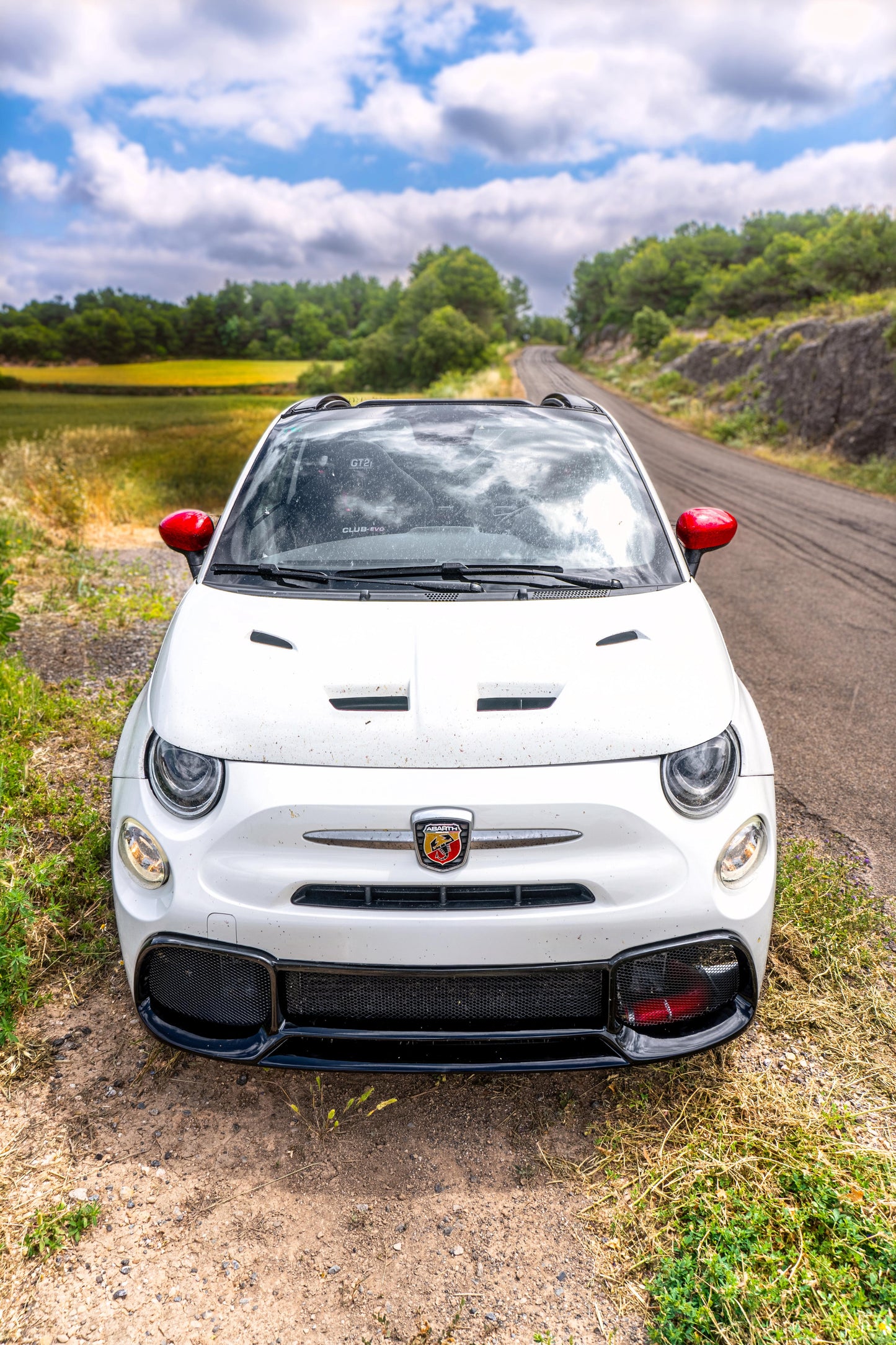Abarth Front Eliminates Fog Lights Fiber