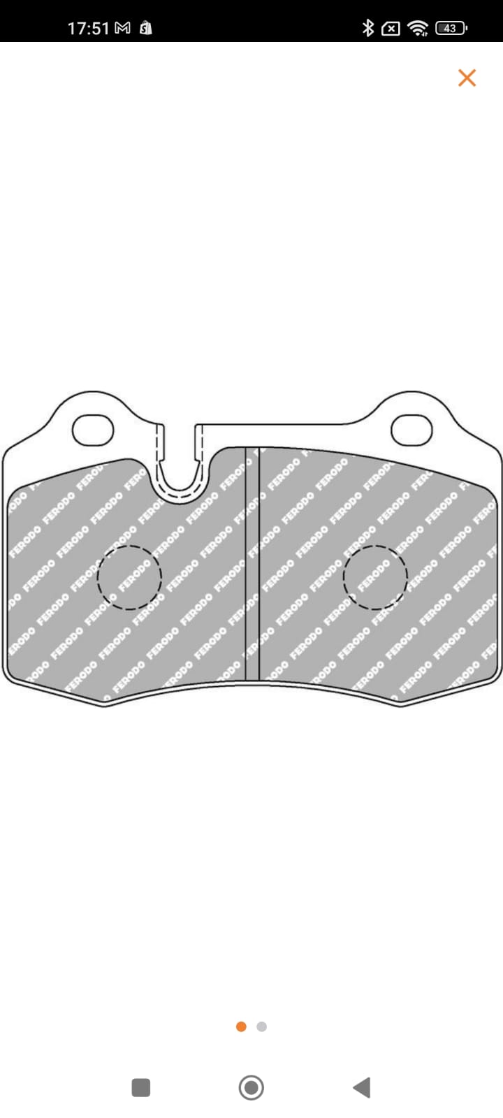 Pastillas Ferodo DS2500 para Pinza Brembo Alfa para Abarth 305mm Pads
