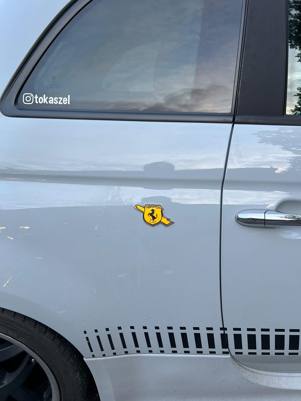 Abarth Kit Logos Ferrari 5 piezas Vinyl Sticker Pegatinas