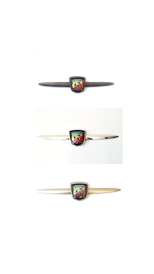 Abarth All Abarth OEM Front Emblema Delantero Logo Frontal Antracita, Cromado o Satinado