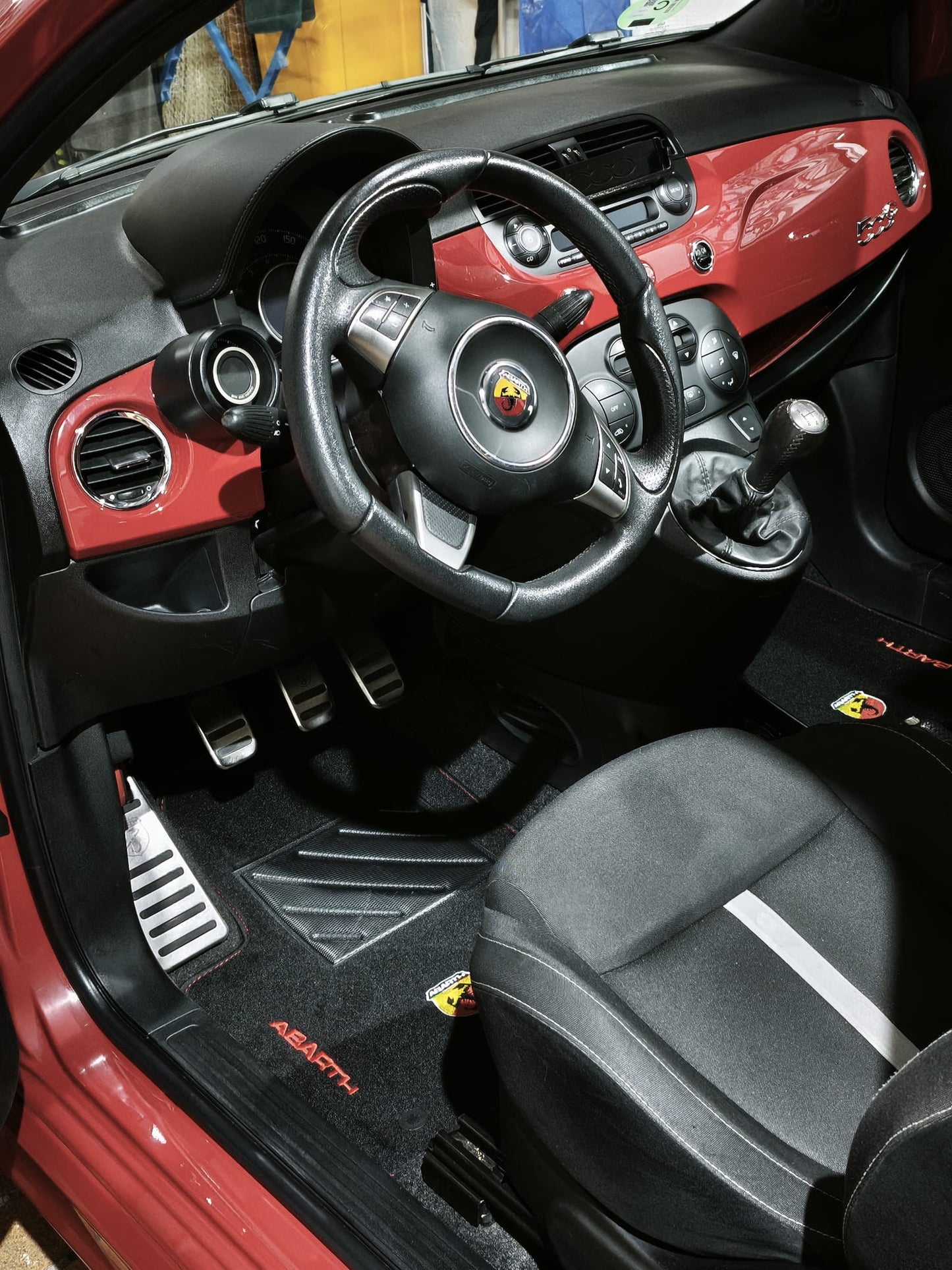 Abarth Kit Set 4 Alfombrillas Velour Personalizadas Floor Mats Custom