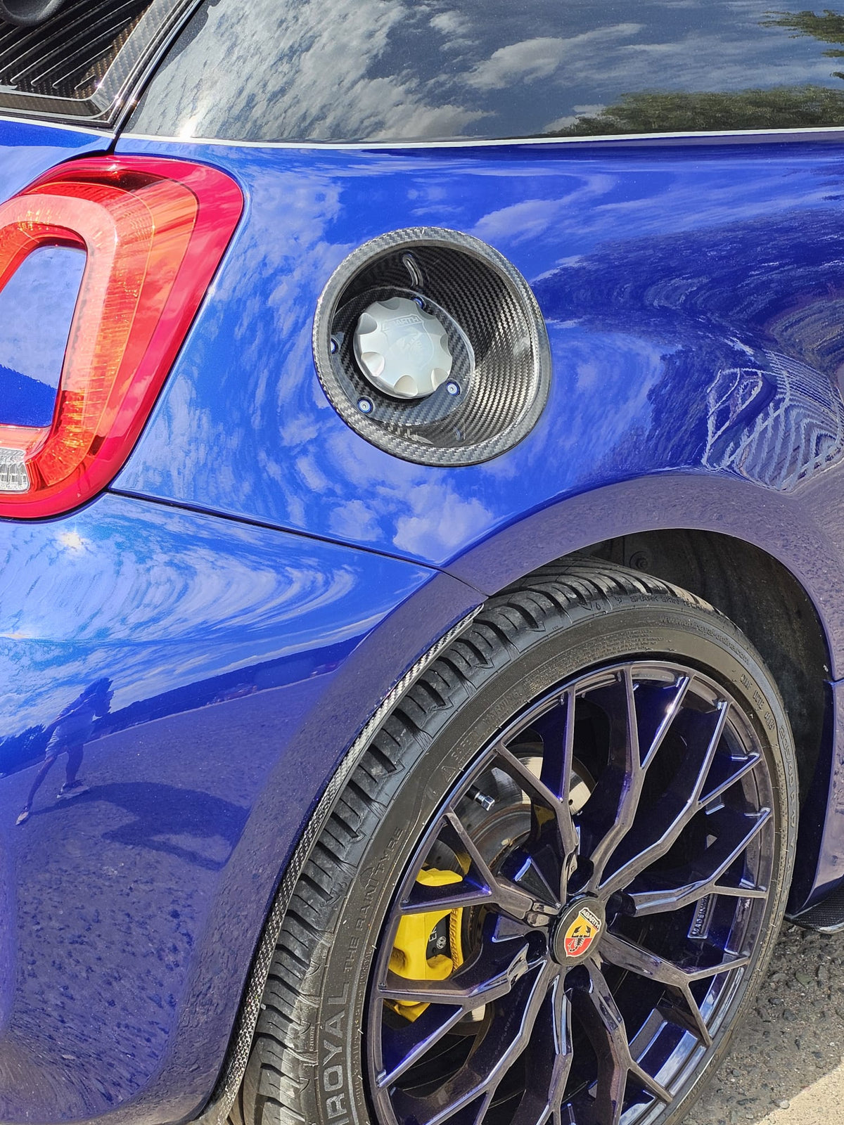 Pre order!! Abarth 500 All Model Cover Carbon Fiber Gas Tank Surround Japan Design Carbono Depósito Gasolina