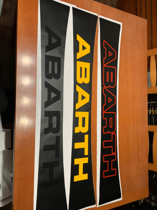 Abarth 500 All Model Vinilo Parasol Personalizado Custom Sunshade Windshield Sticker Vinyl