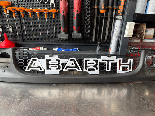 Abarth Pre Restyling 2008-2016 Letters Grille Letras 3D