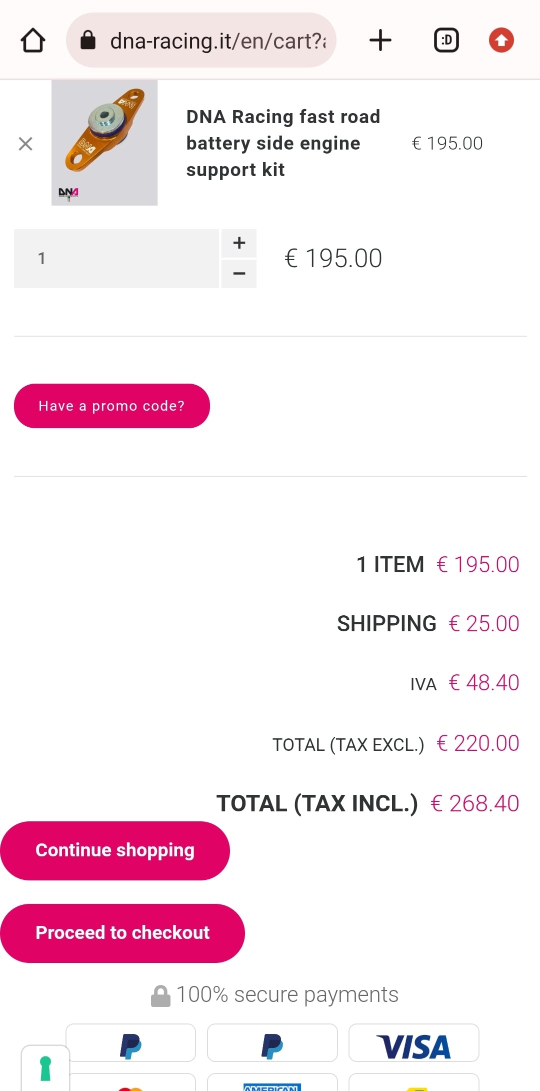 Abarth DNA Racing Powerflex Reinforced Gearbox Mount