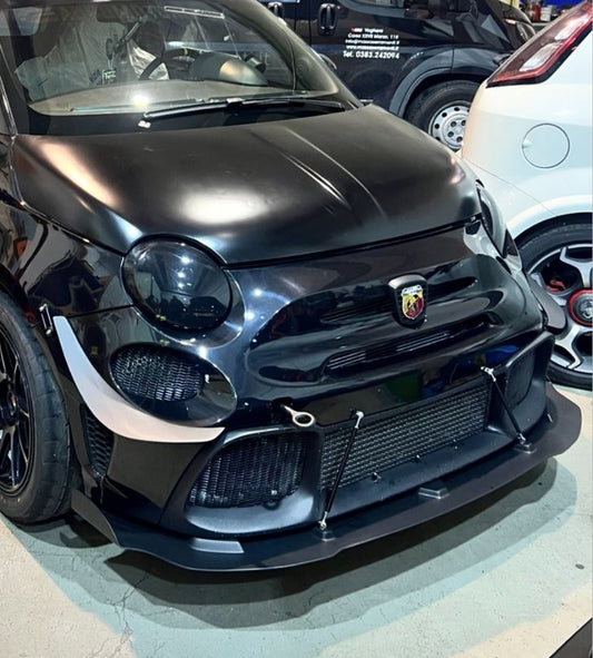 Abarth Front Eliminates Fog Lights Fiber