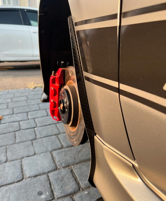 Abarth Carbon Fiber Mudguards Flaps Genuine (4)