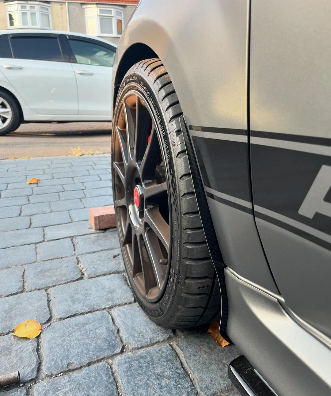 Abarth Carbon Fiber Mudguards Flaps Genuine (4)