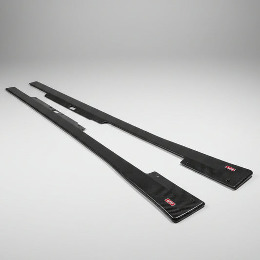 New!! Abarth 500 All Model Full 100% Real Carbon Fiber Side Skirts (2) Carbono Taloneras Wide or Slim