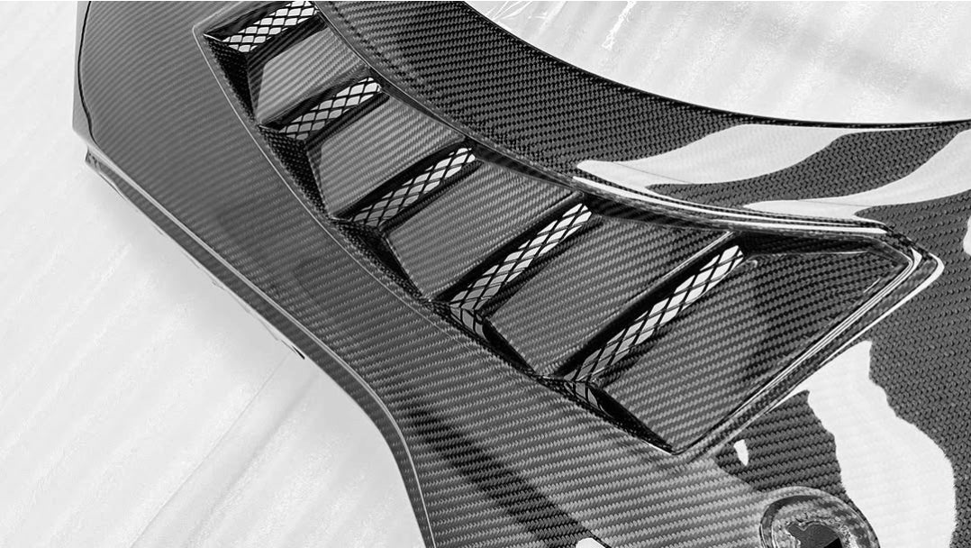 Abarth Fiat 500 All Model Front Agressive Style Fenders Vents (2) Aletas Laterales Delanteras Racing Carbon or FRP