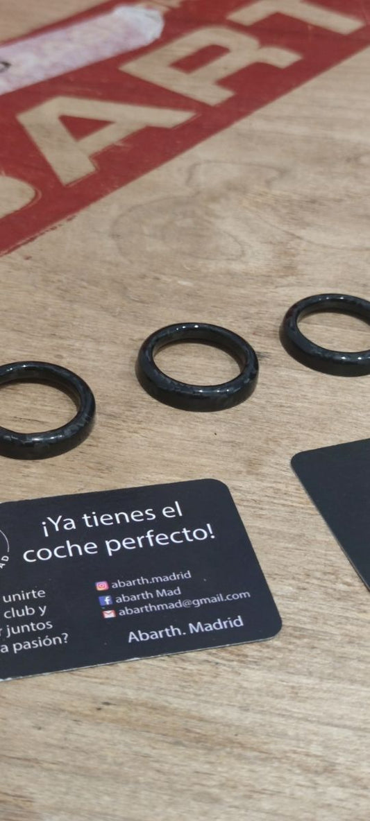 Abarth Carbon Fiber Dashboard Button Rings