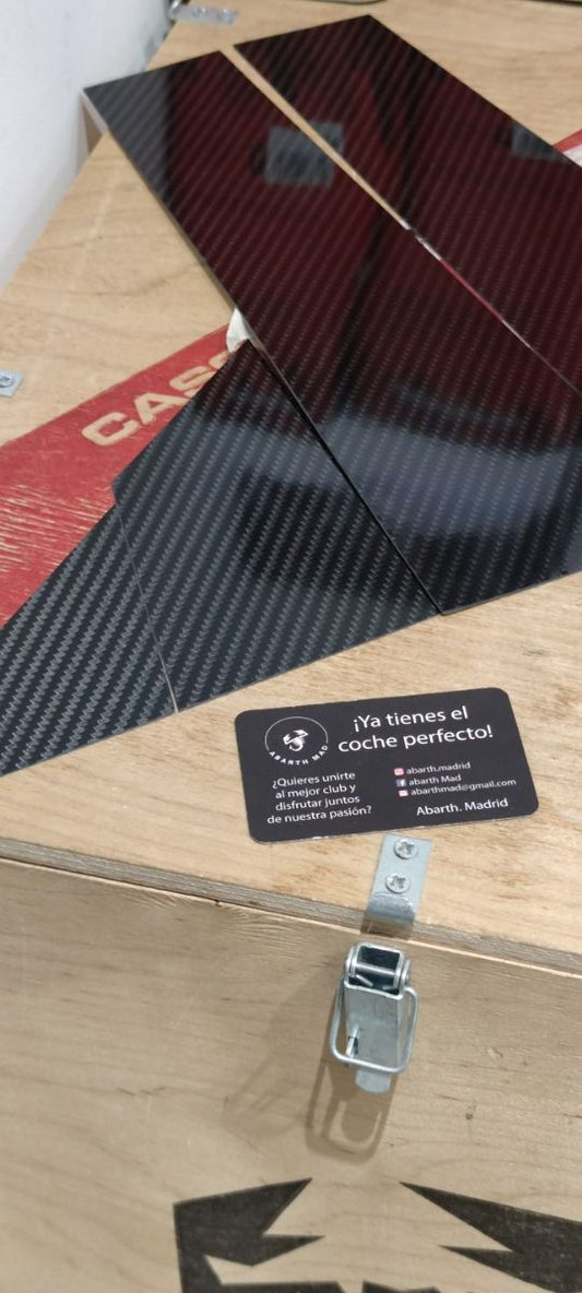Abarth Carbon Fiber B Pillars (6 pieces)