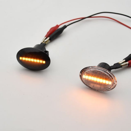 Abarth Fiat Dynamic Led Indicators Black or White