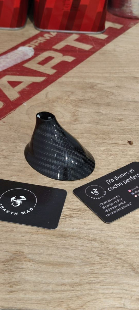Copri Antenna Abarth in Fibra di Carbonio Modello Corto