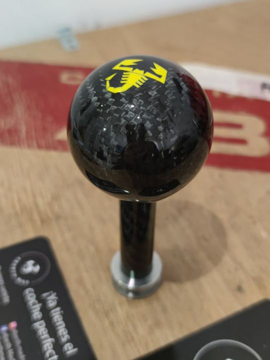Abarth Full Carbon Ball Knob Scorpion 🔴🟡⚪