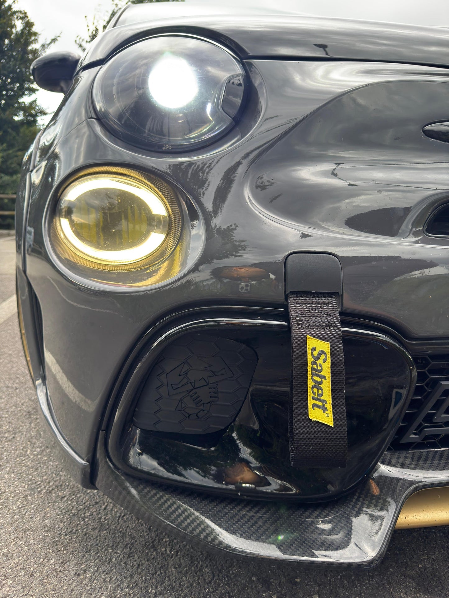 Abarth All Model Cover Tapa (1) Agua Waterproof Admisión Baja Frontal