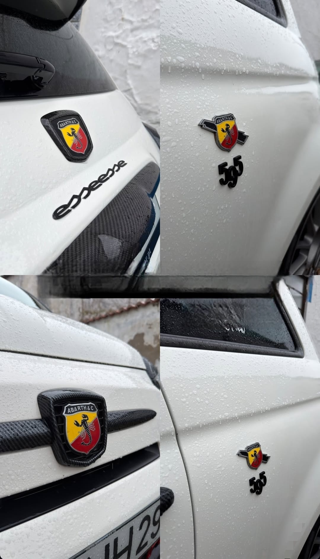 Abarth Kit Logos Vinyl Emblems (5 vinyls)