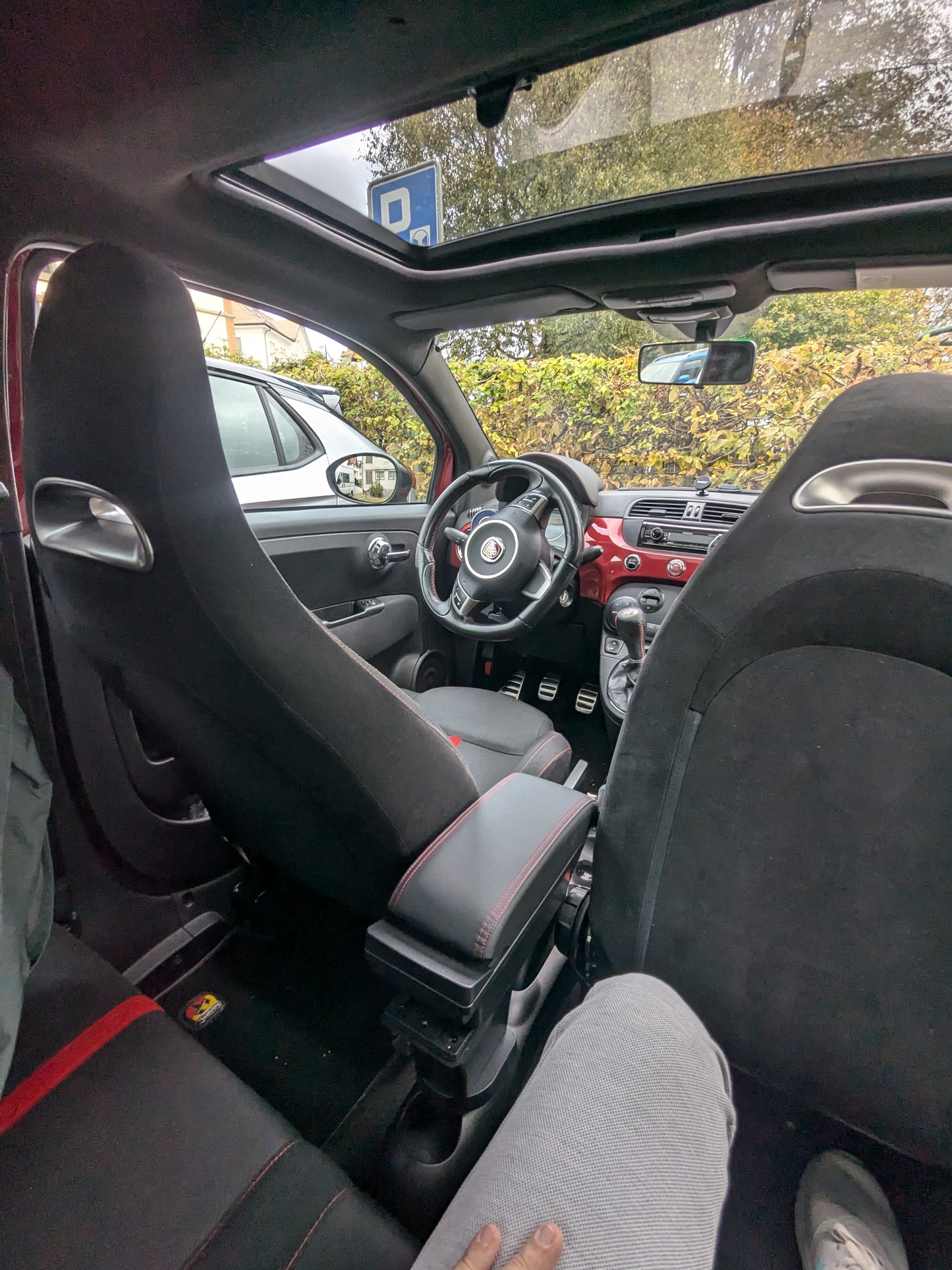 Abarth Armrest Reposabrazos Piel