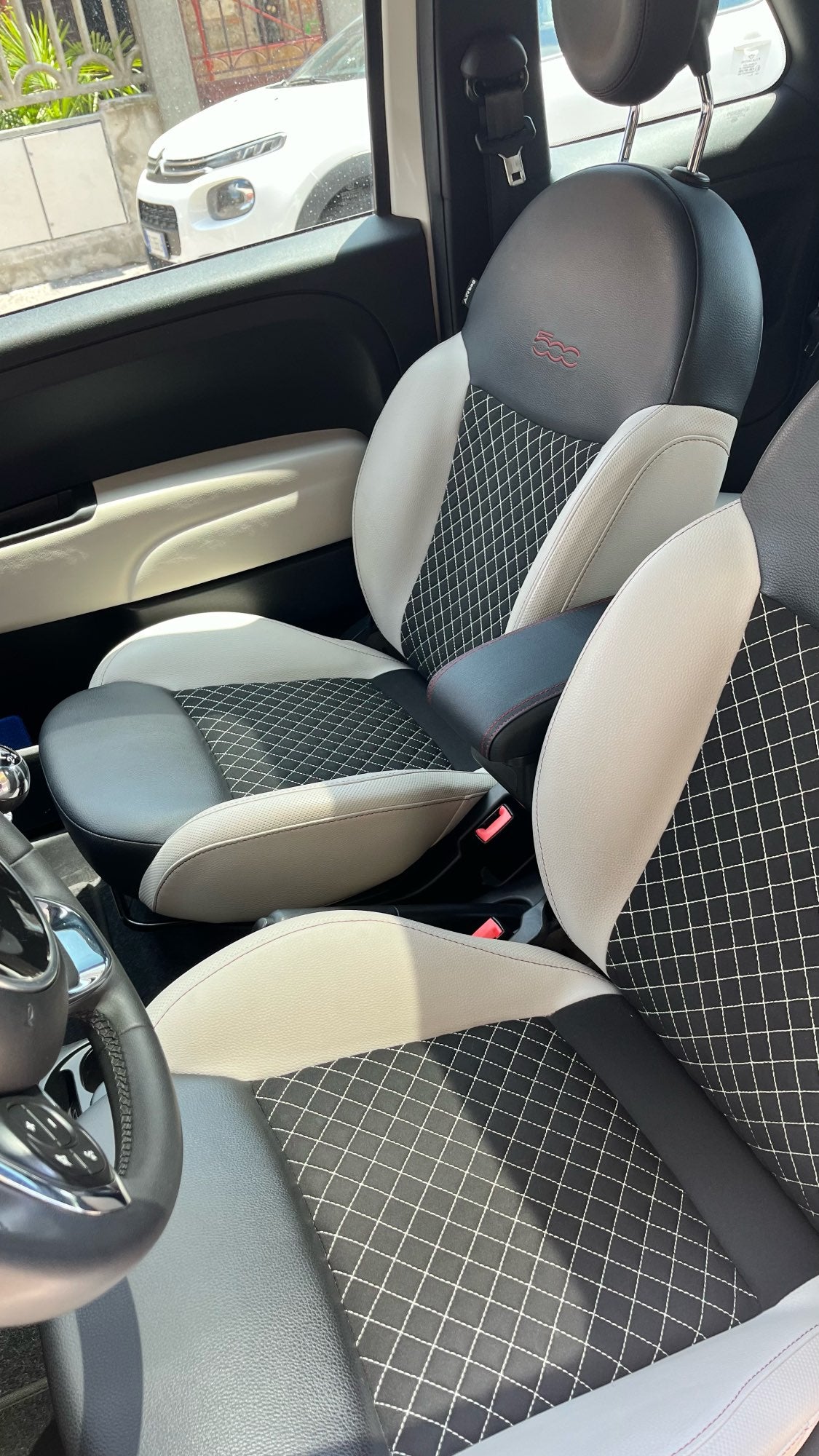 Abarth Armrest Reposabrazos Piel