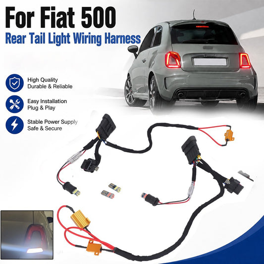 Restyling Abarth Cablaggio Cablaggio Kit Luci Posteriori per modelli Pre 2008-2015