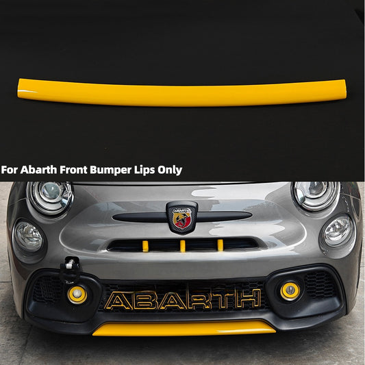 Abarth 2016+ Restyling Front Lip Splitter Cover Lip Delantero Carcasa Cubierta ABS