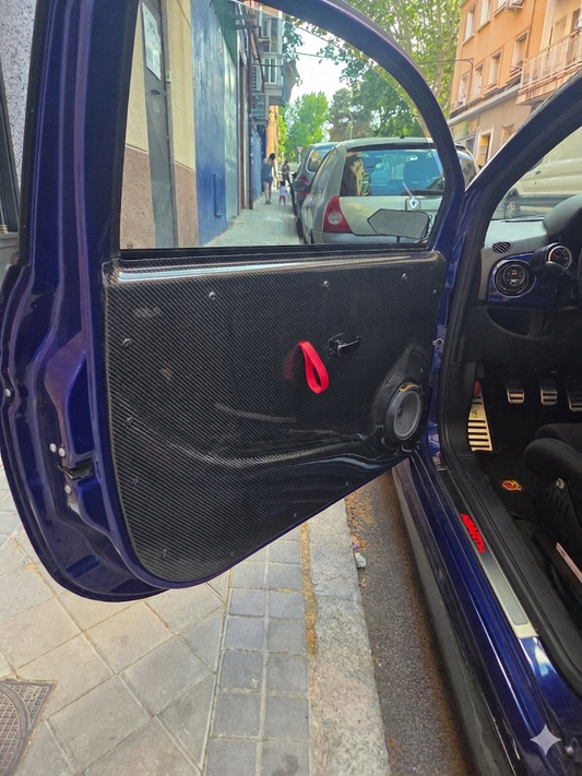 New!! Abarth 500 Fiat Carbon Fiber Door Panel (2) Puertas Paneles tipo Biposto