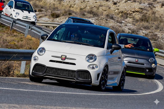 Abarth 2016+ Restyling Front Bumper Grille Honeycomb Set (2) Foglights Delete Paragolpes Delantero Rejilla Elimina Antinieblas