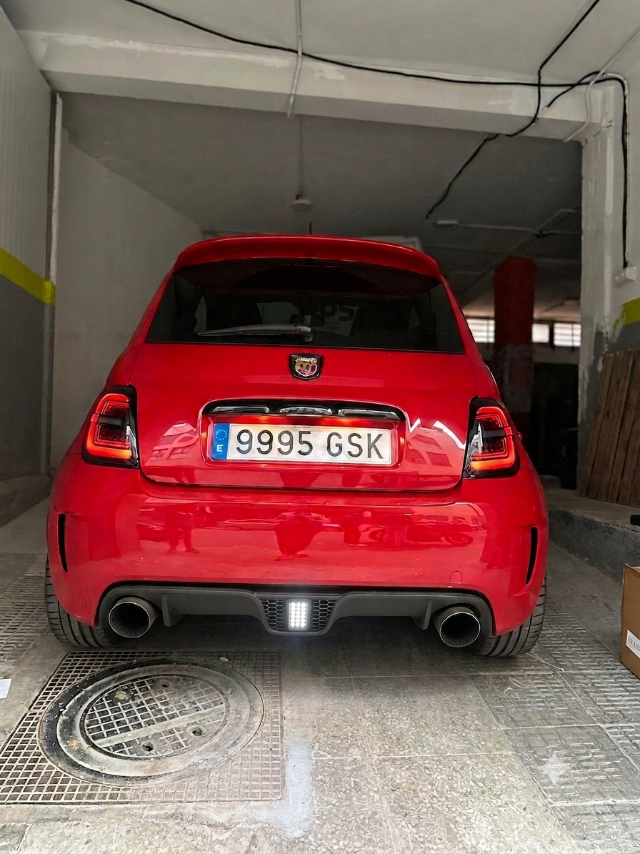 Abarth 500 All Model Restyling F1 Style Diffusser Light with 3D grille Luz Difusor Rejilla Plug & Play