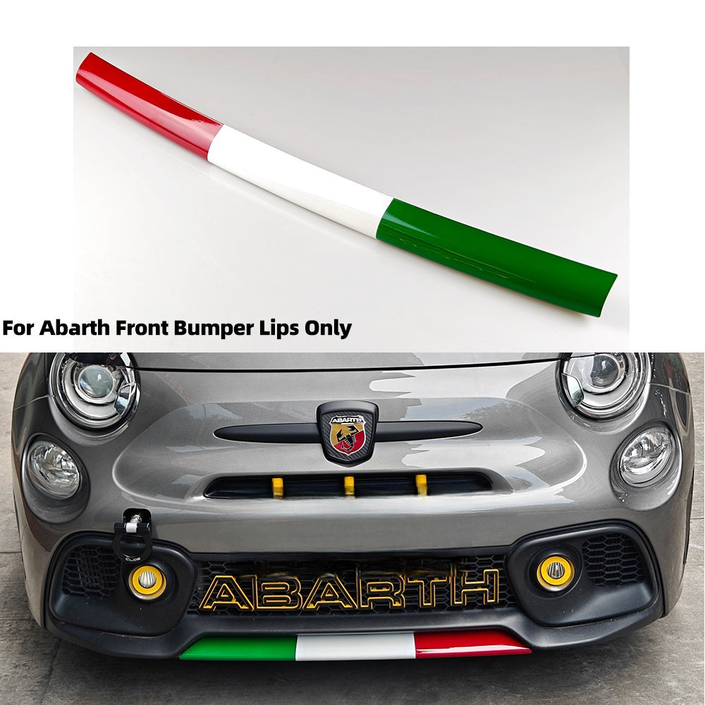Abarth 2016+ Restyling Front Lip Splitter Cover Lip Delantero Carcasa Cubierta ABS