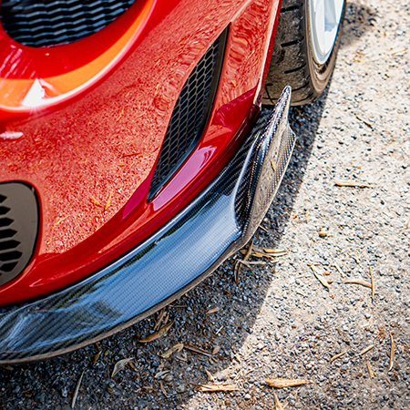 New!! PREORDER Abarth 500 Full 100% Carbon Fiber Splitter Lip Fibra de Carbono