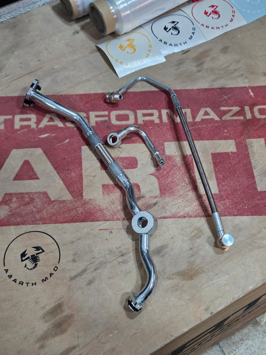 Abarth IHI a Garret 1446 Kit Conversión Tubería Aceite