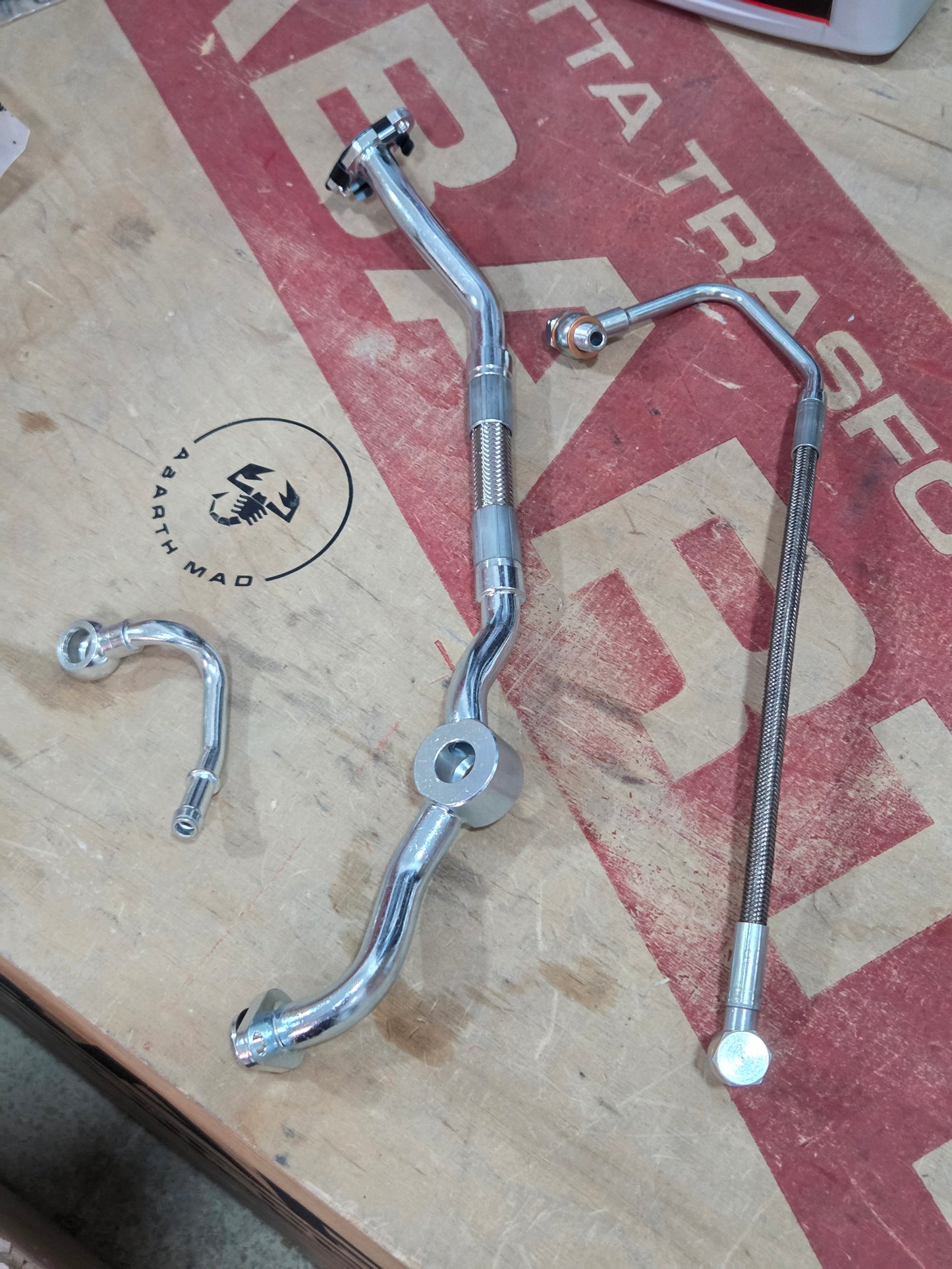 Abarth IHI a Garret 1446 Kit Conversión Tubería Aceite