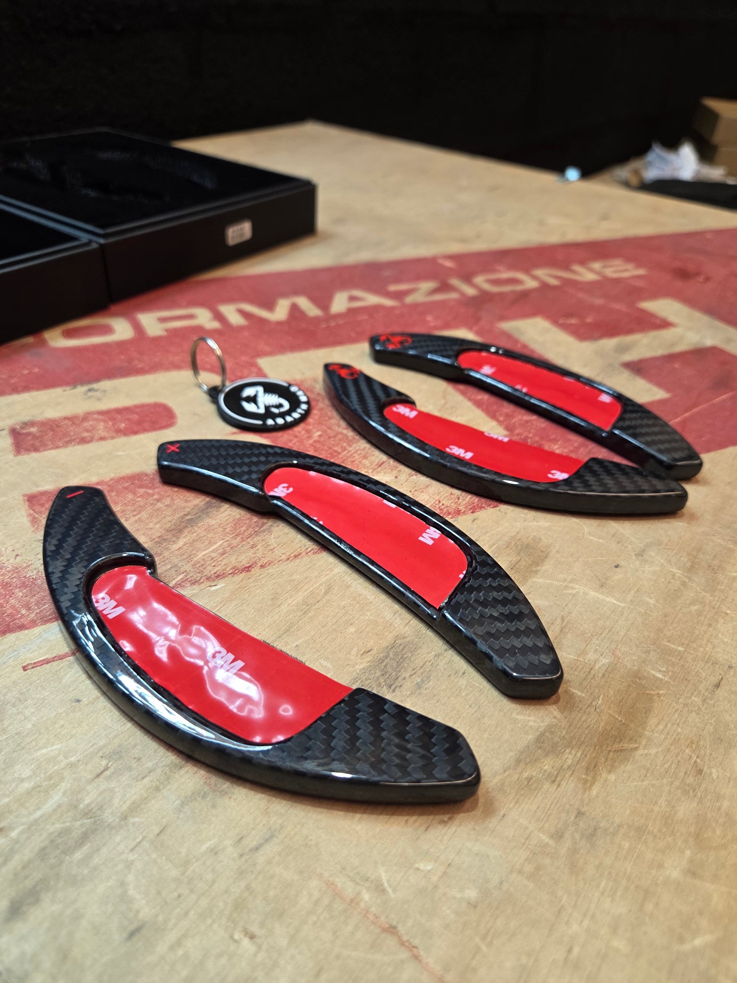 Abarth MTA Extension Levas Paddle Shifter Carbon Fiber or Aluminium