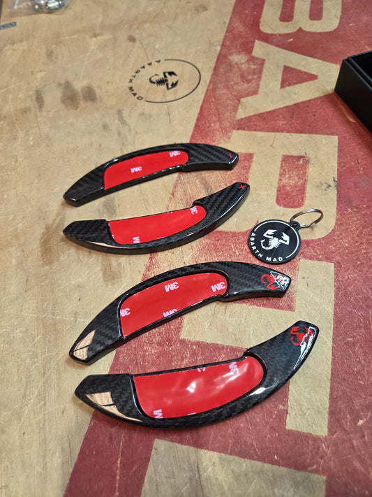 Abarth MTA Extension Levas Paddle Shifter Carbon Fiber or Aluminium