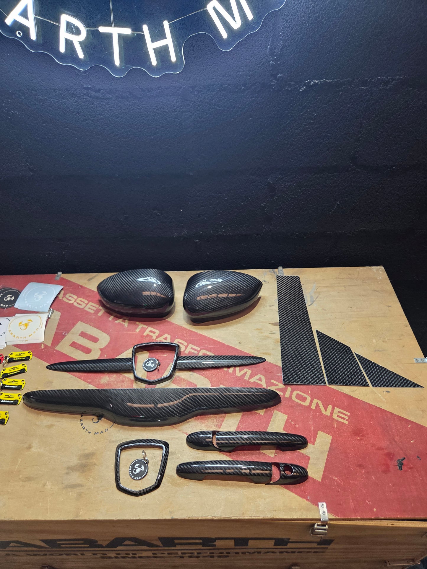 Abarth Pack Exterior Cover Carbon Fiber