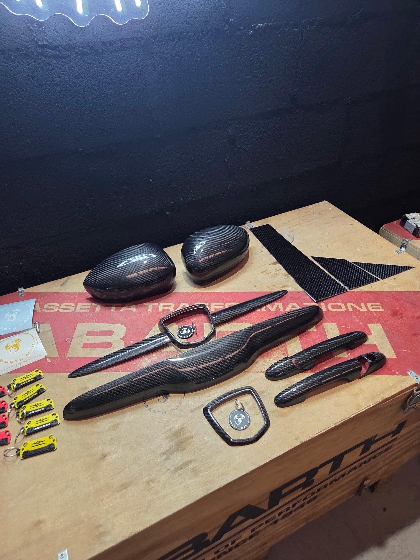 Abarth Pack Exterior Cover Carbon Fiber