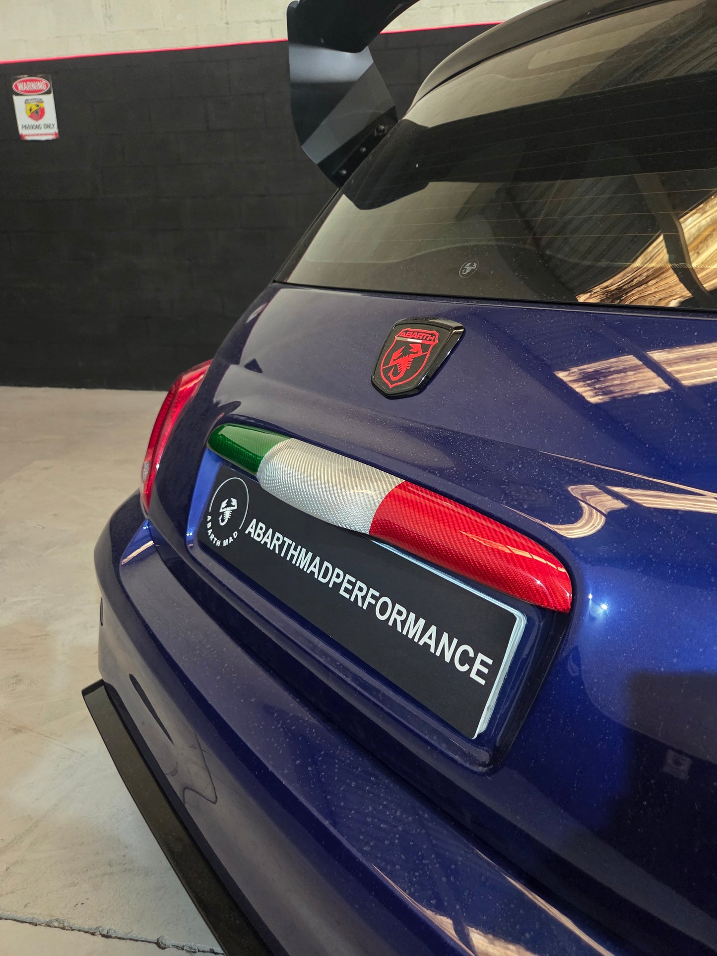 Maniglia per baule Abarth Fibra di carbonio Italia 🇮🇹 Maniglia per baule