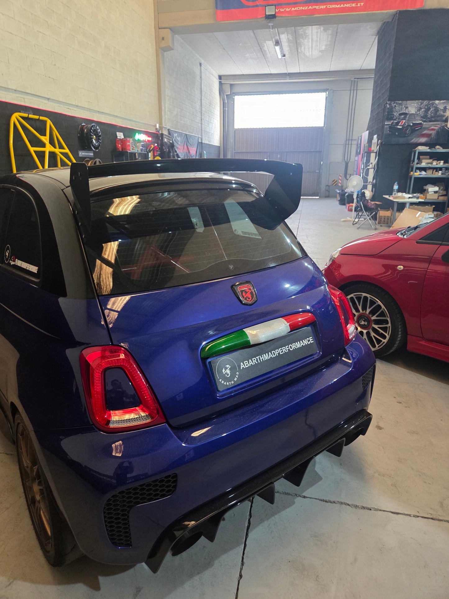 Maniglia per baule Abarth Fibra di carbonio Italia 🇮🇹 Maniglia per baule