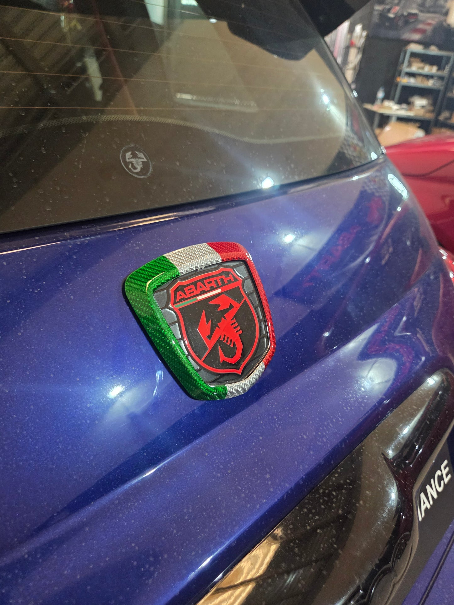 Abarth Cover Emblema Trasero Carbono Italia 🇮🇹 Rear Emblem