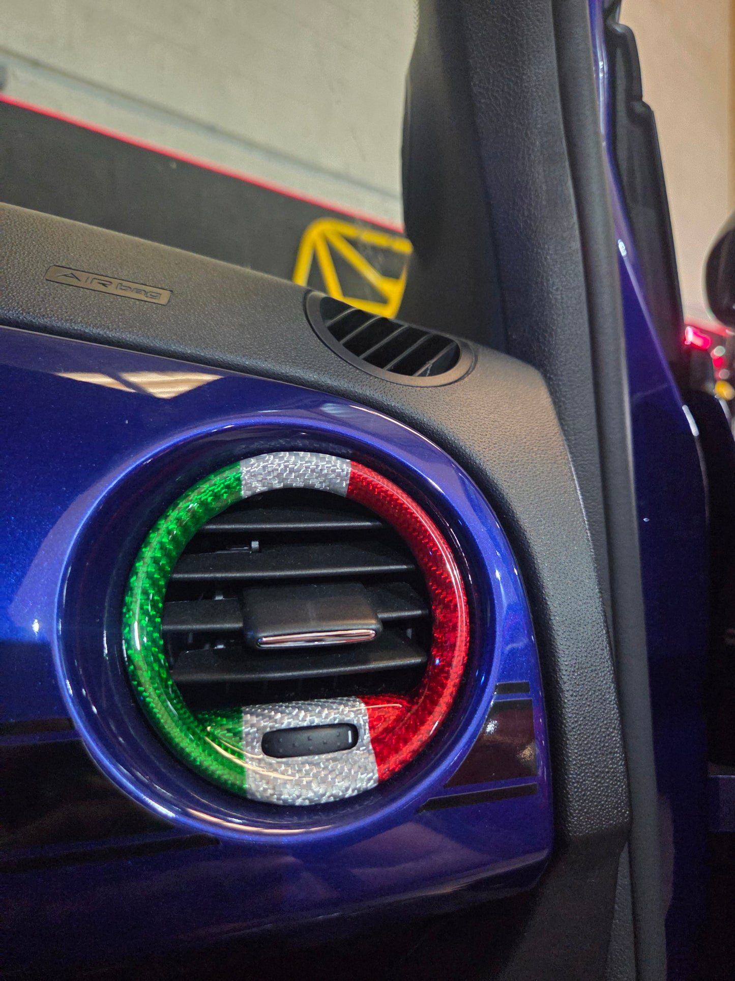 Abarth Fiat Cover Fibra Carbono Italia 🇮🇹 Aireadores (2)