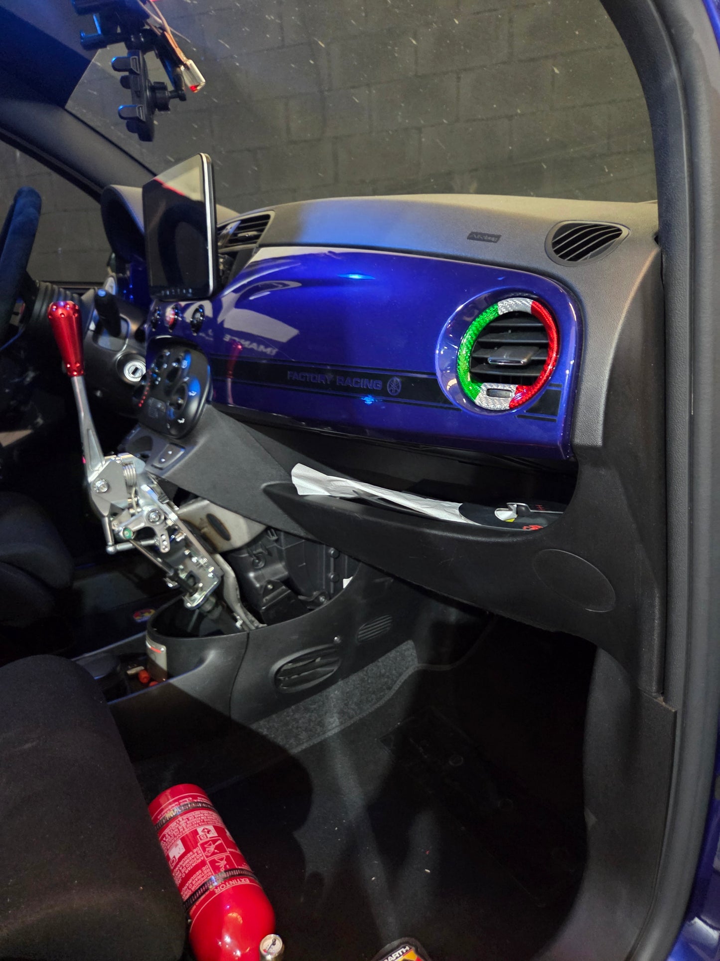 Abarth Fiat Cover Fibra Carbono Italia 🇮🇹 Aireadores (2)