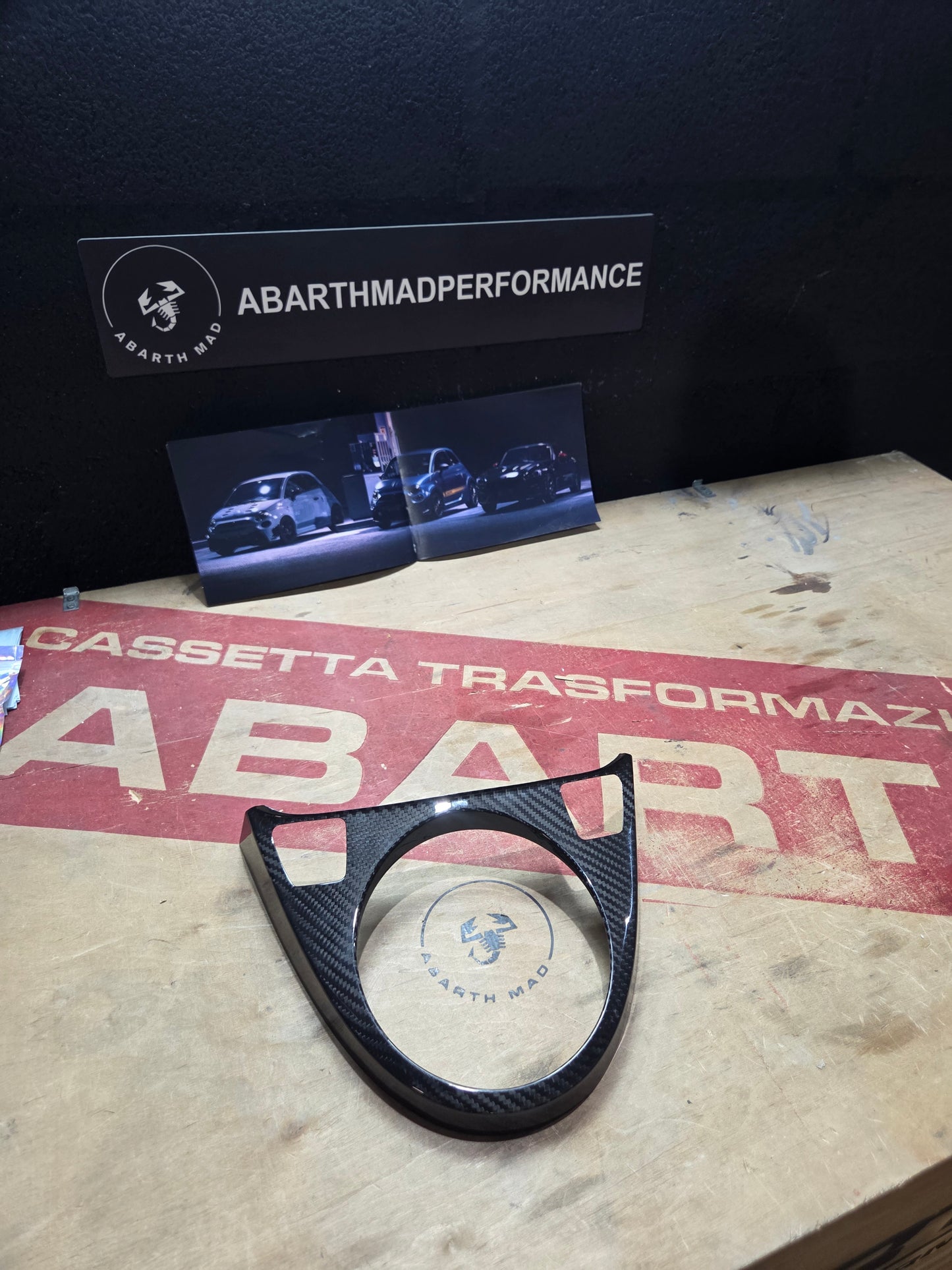 Abarth MK3 Carbon Fiber Gear Shift Cover