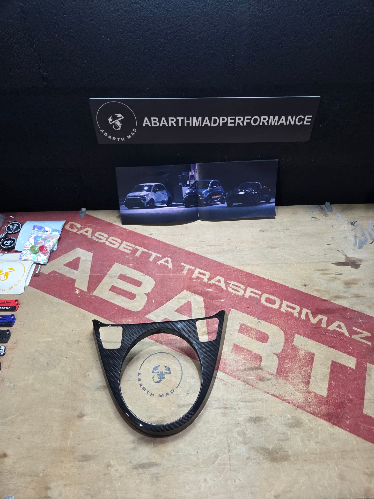 Abarth MK3 Carbon Fiber Gear Shift Cover